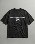RULES BASED ORDER // 240GSM SYSTEM ARTIFACT Black // Unisex Oversized