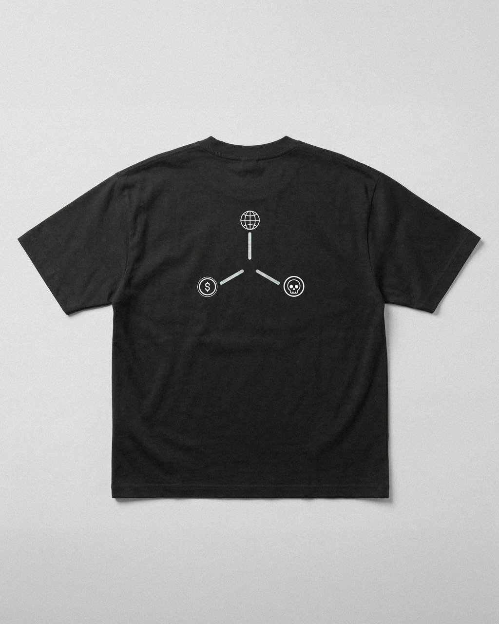 RULES BASED ORDER // 240GSM SYSTEM ARTIFACT Black // Unisex Oversized