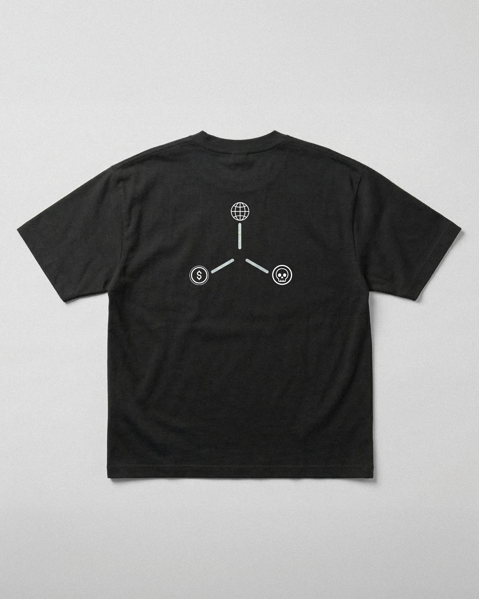 RULES BASED ORDER // 240GSM SYSTEM ARTIFACT Black // Unisex Oversized