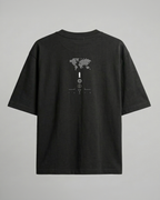GLOBAL HEGEMONY // 240 GSM SYSTEM ARTIFACT Black // Unisex Oversized