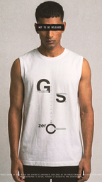 ZSG // STANDARD ISSUE White // Men's Sleeveless T-Shirt