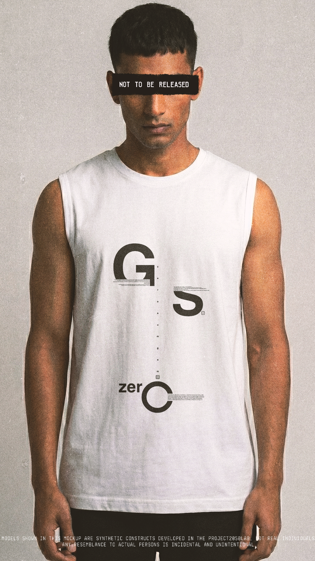 ZSG // STANDARD ISSUE White // Men's Sleeveless T-Shirt