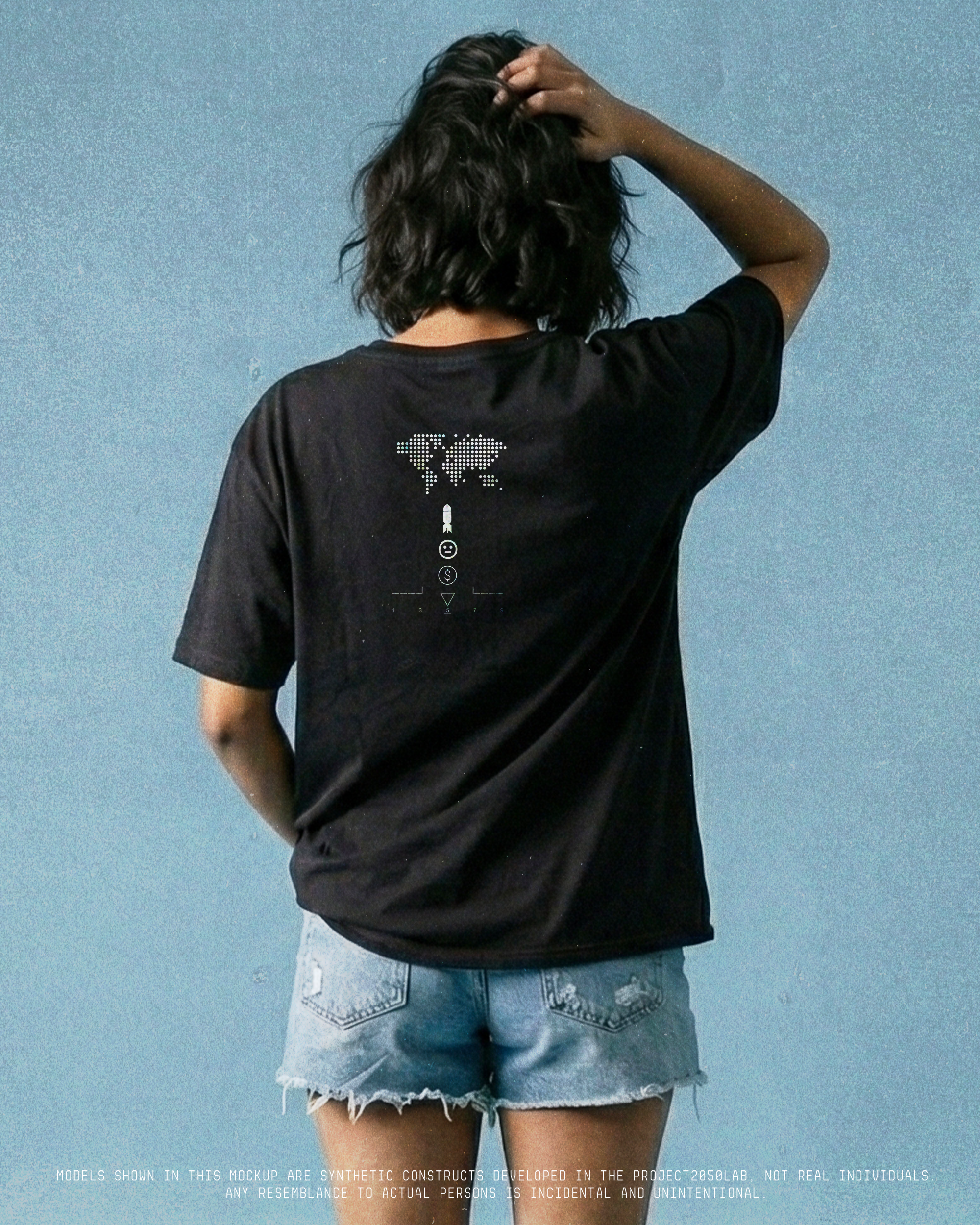 GLOBAL HEGEMONY // 180GSM SYSTEM ARTIFACT Black // Unisex Oversized