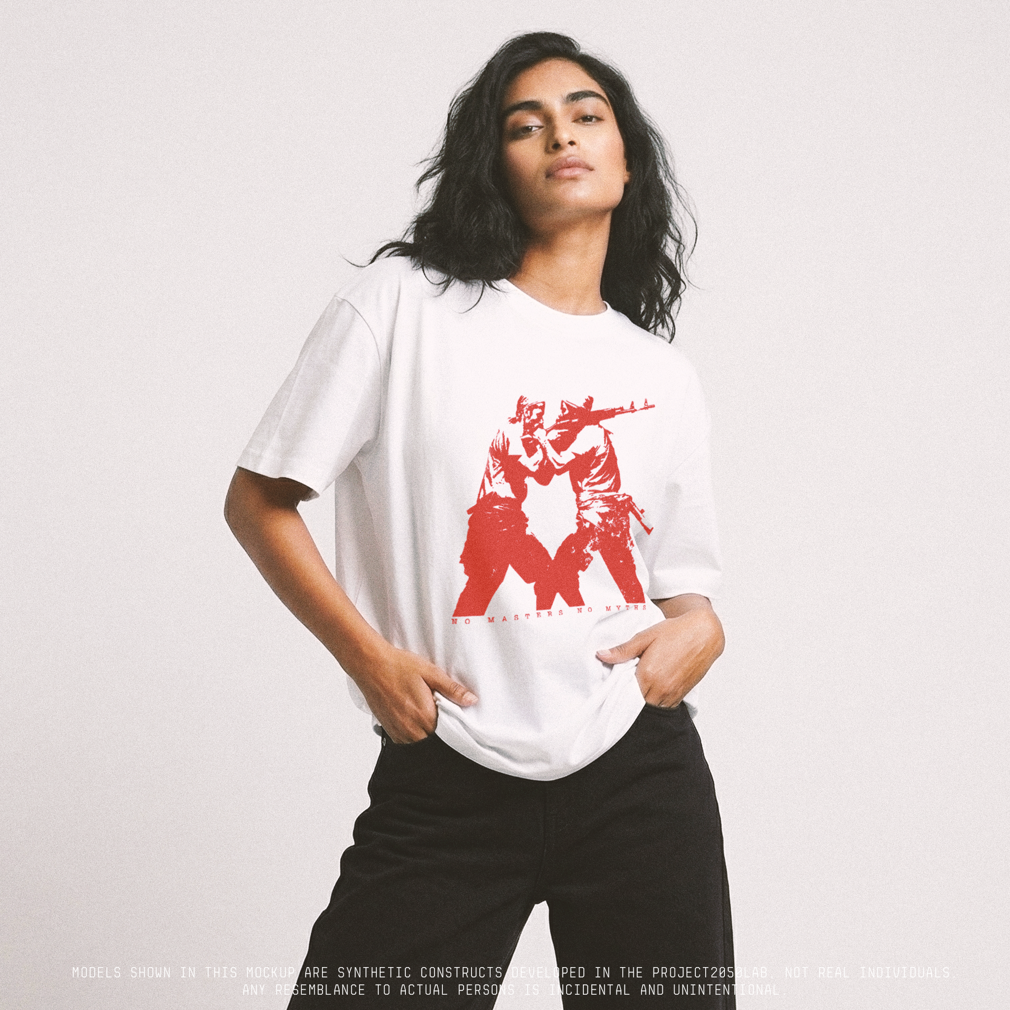 No Masters No Myths Unisex Oversized 240GSM Classic T-Shirt