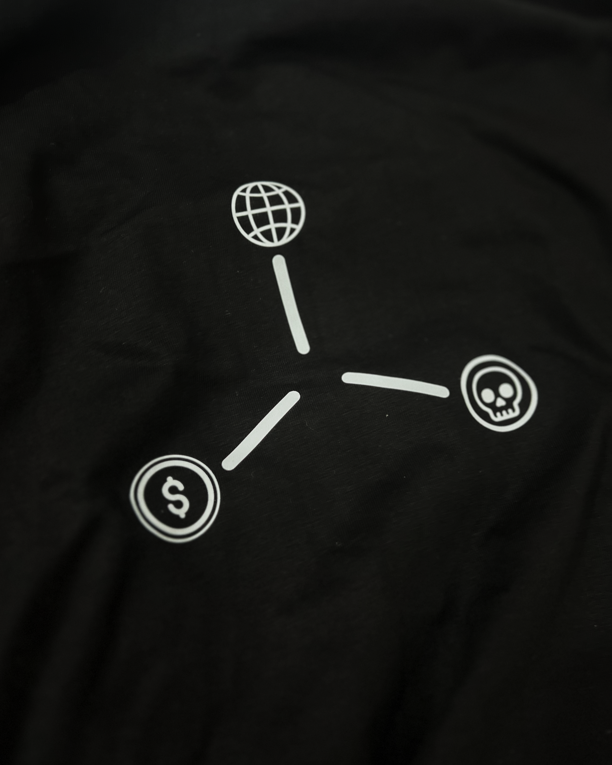 RULES BASED ORDER // 240GSM SYSTEM ARTIFACT Black // Unisex Oversized