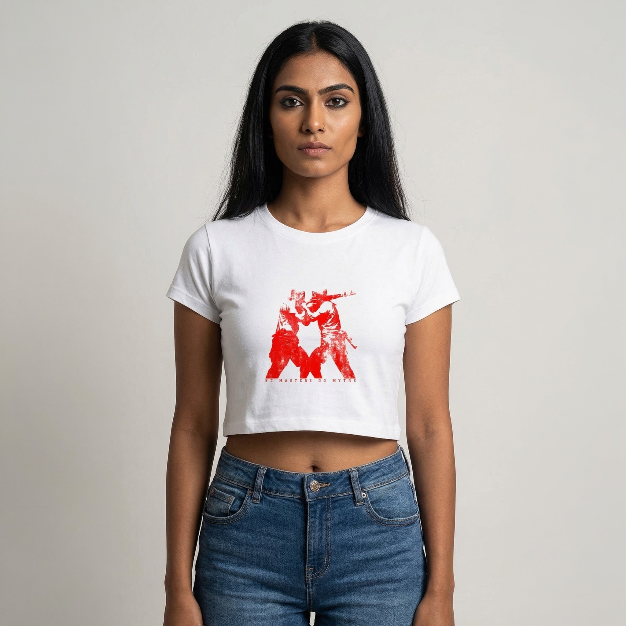 No Masters No Myths Female Crop Top