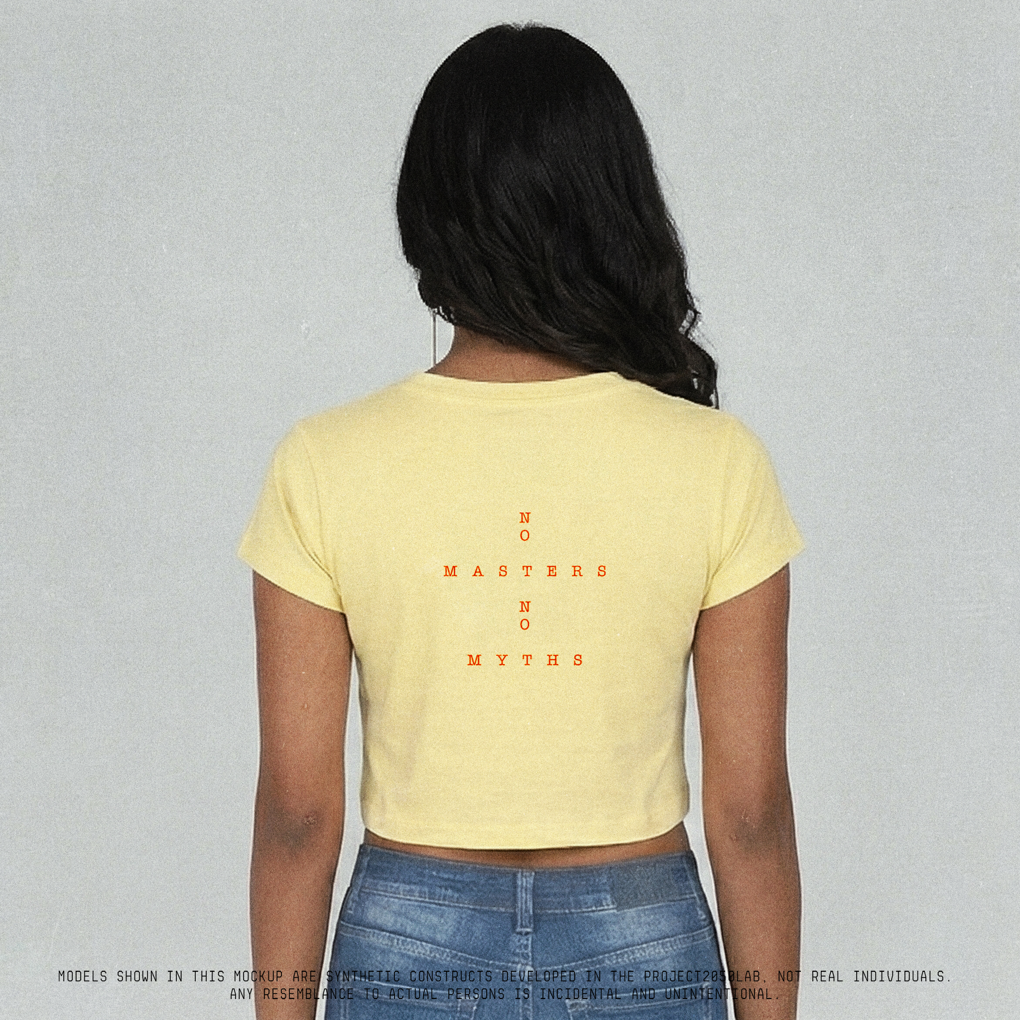 No Masters No Myths Female Crop Top