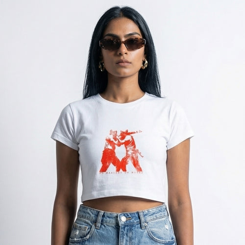 No Masters No Myths Female Crop Top