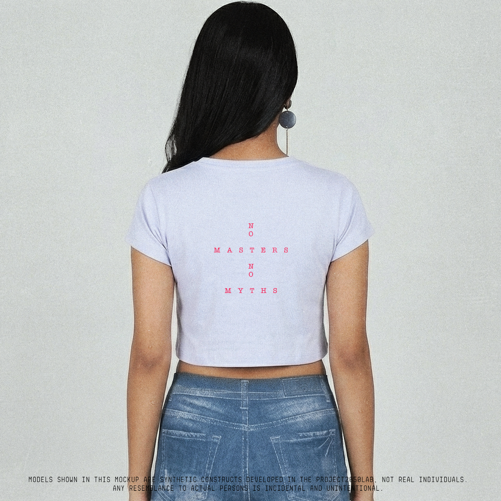 No Masters No Myths Female Crop Top