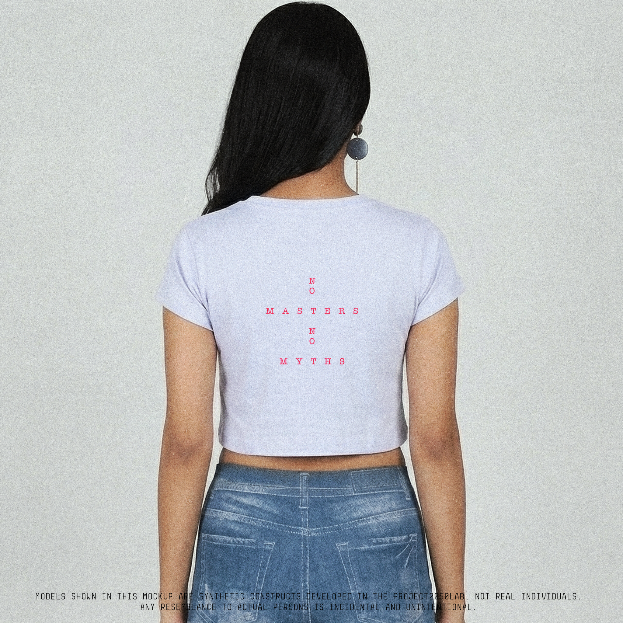 No Masters No Myths Female Crop Top