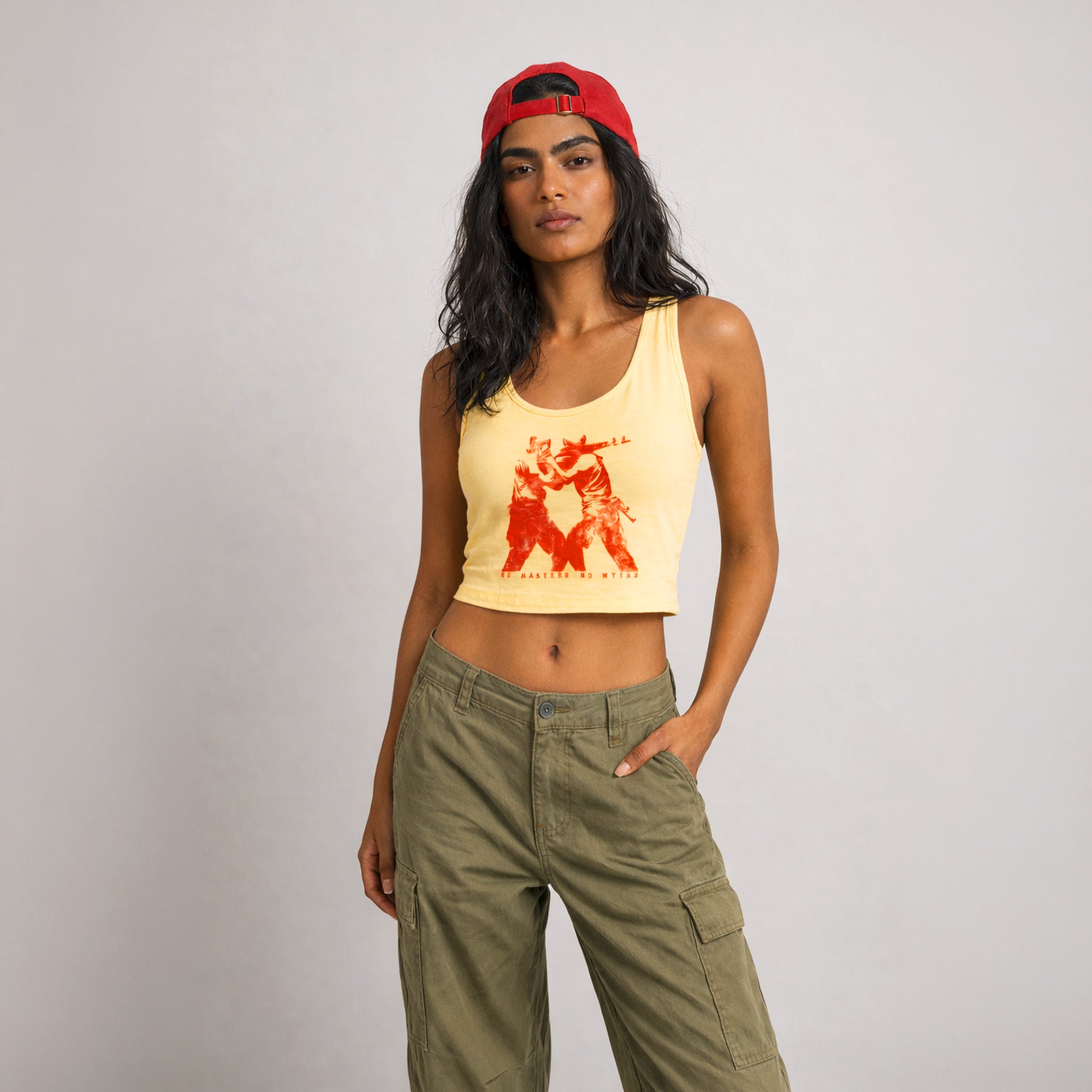 No Masters No Myths Female Crop Top