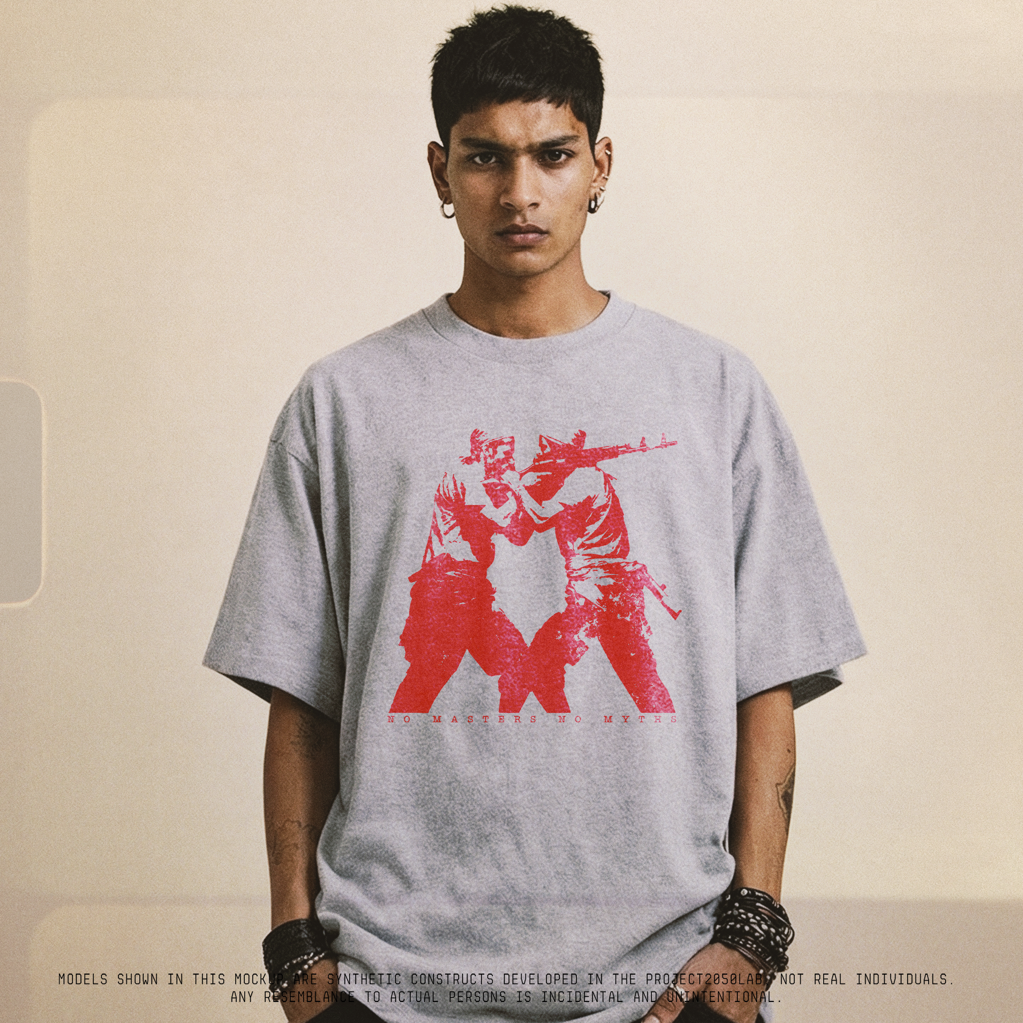 No Masters No Myths Unisex Oversized 240GSM Classic T-Shirt