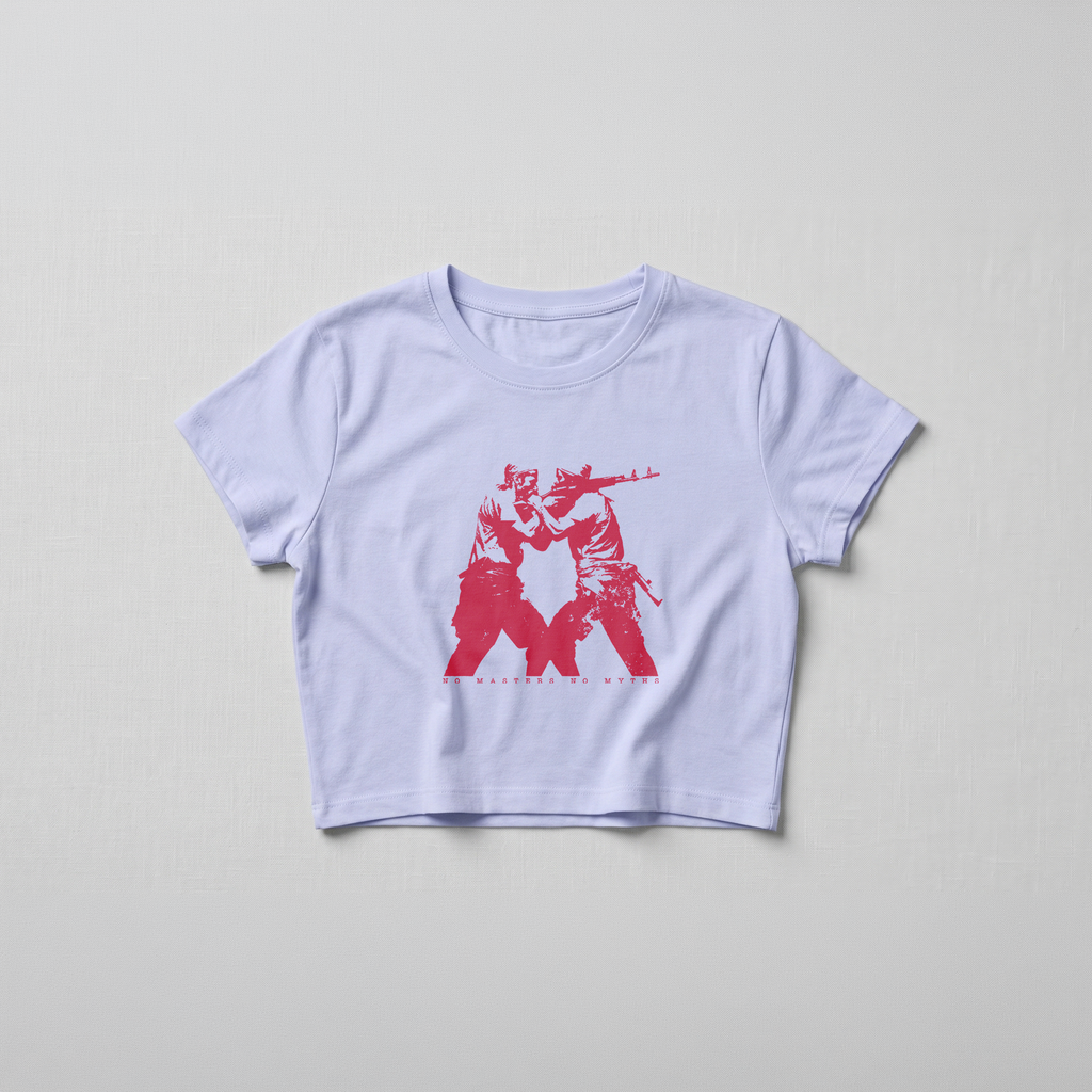 No Masters No Myths Female Crop Top