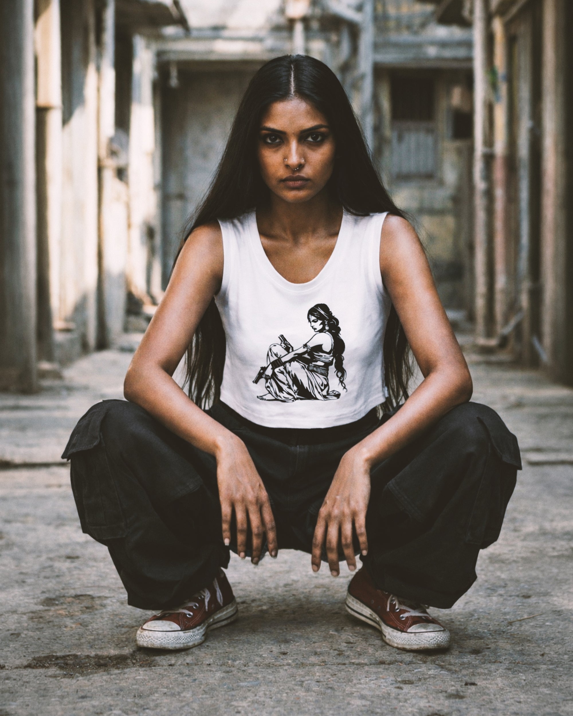 Queens Female Crop Tank