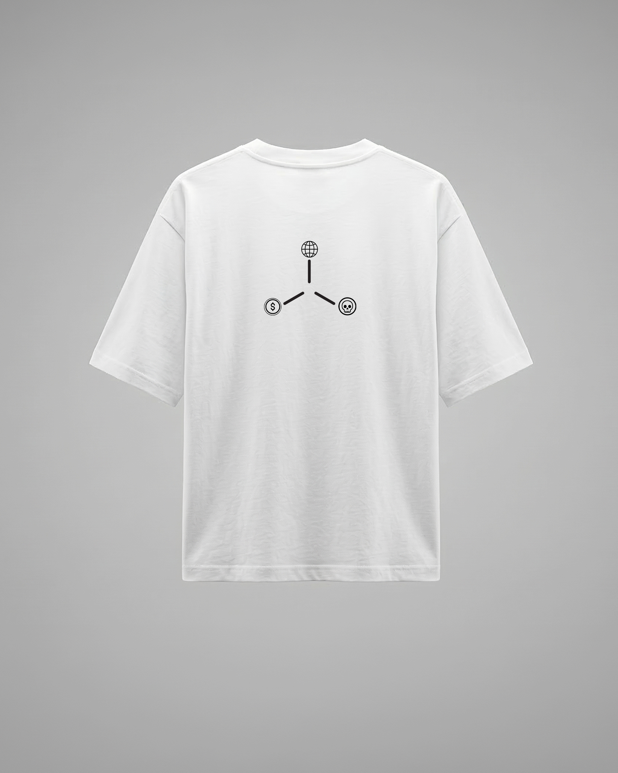 RULES BASED ORDER // 240GSM SYSTEM ARTIFACT White // Unisex Oversized
