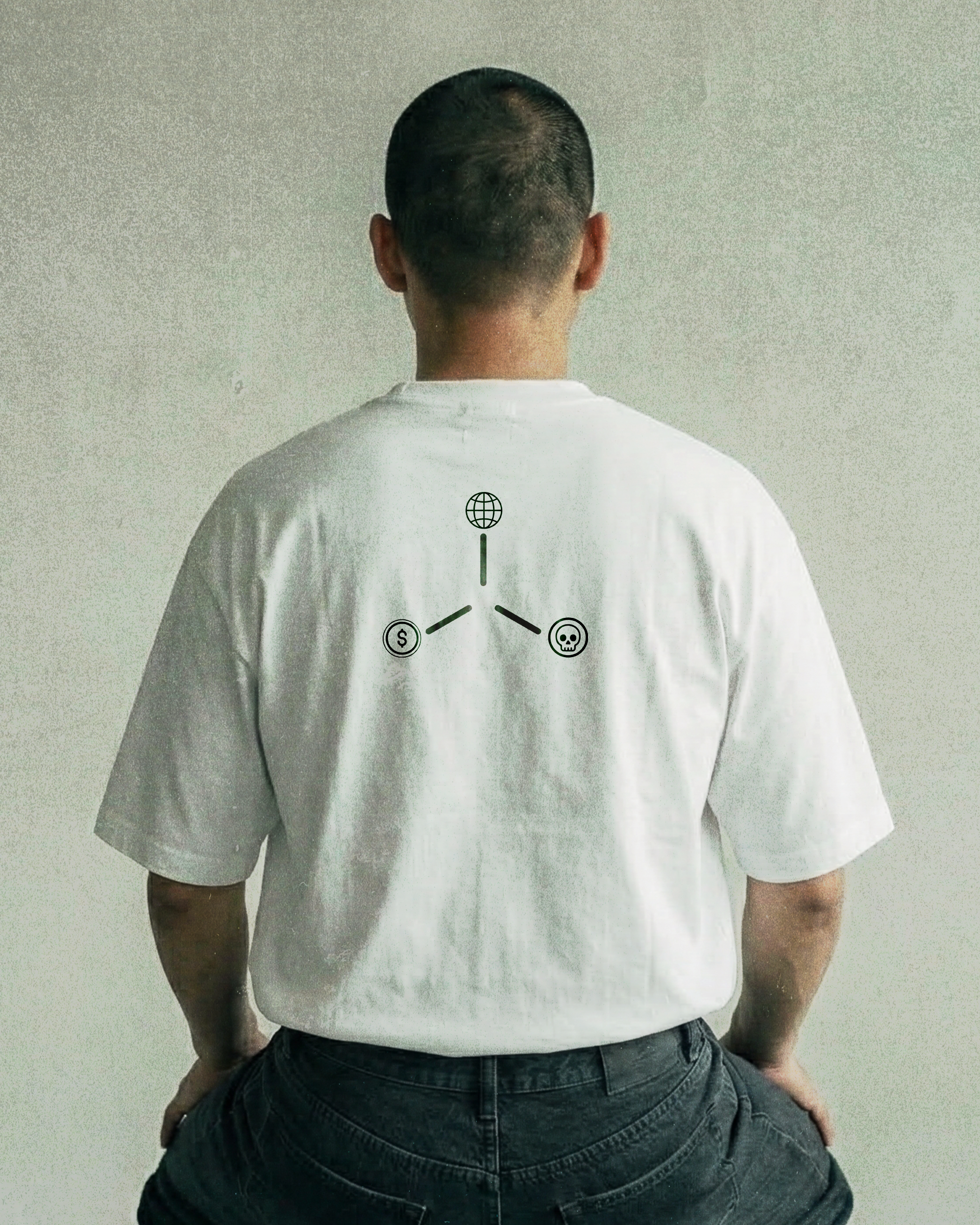 RULES BASED ORDER // 240GSM SYSTEM ARTIFACT White // Unisex Oversized