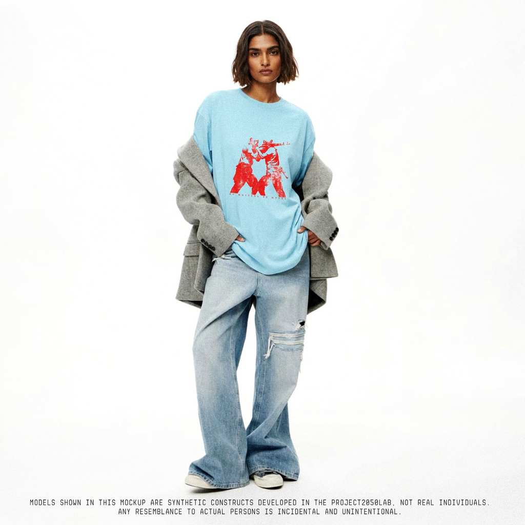 No Masters No Myths Unisex Oversized 240GSM Classic T-Shirt