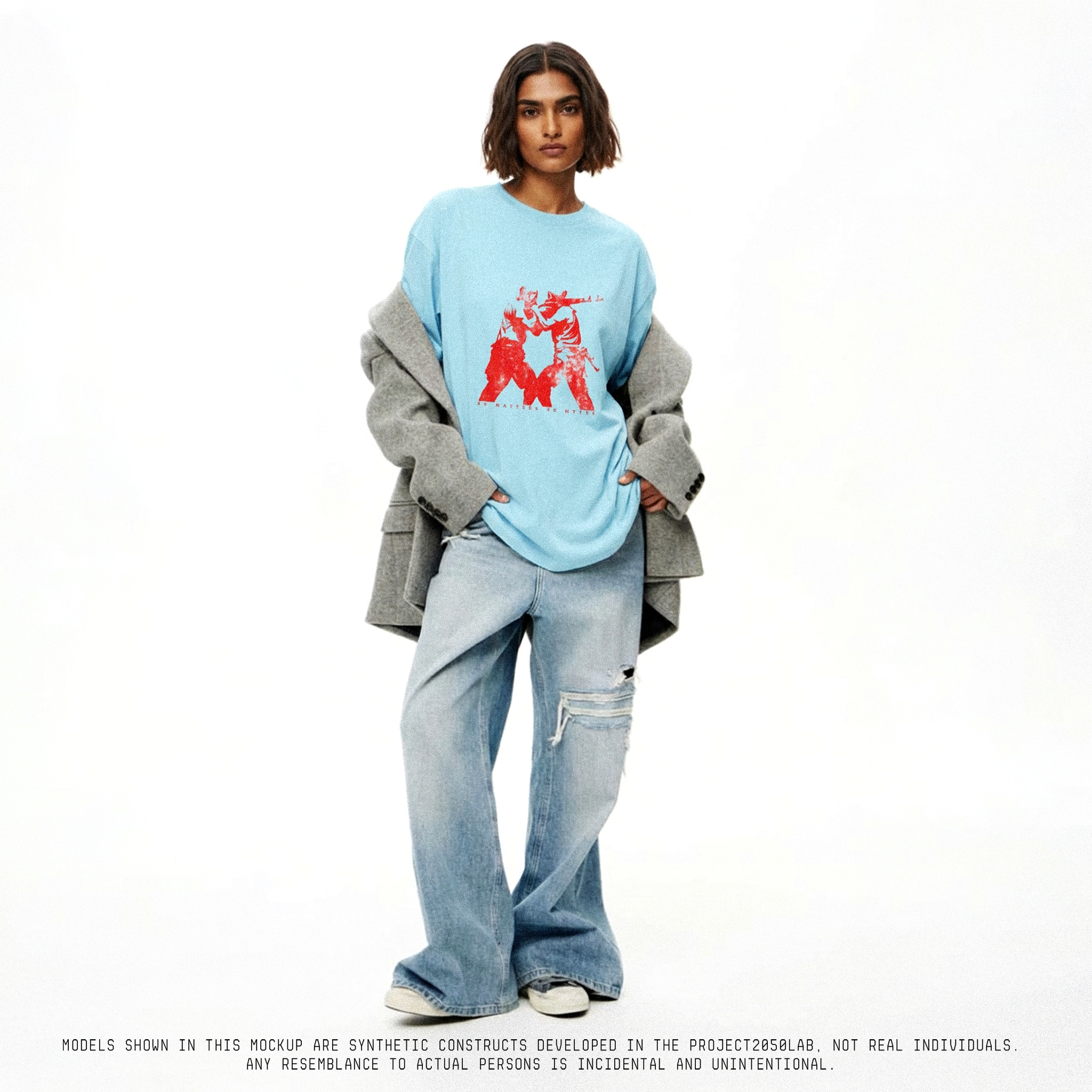 No Masters No Myths Unisex Oversized 240GSM Classic T-Shirt