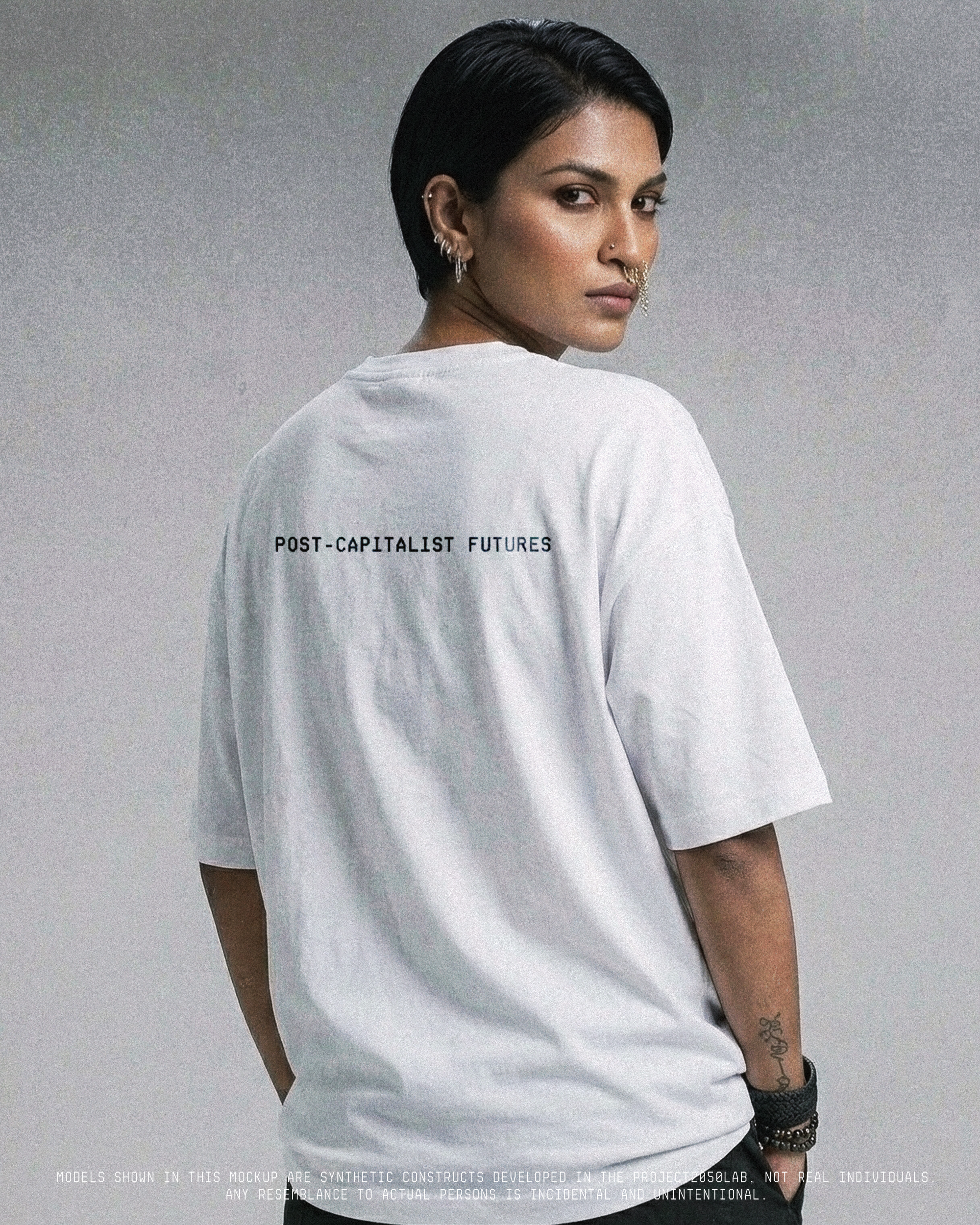 Post Capitalist Futures Unisex Oversized 240GSM Classic T-Shirt