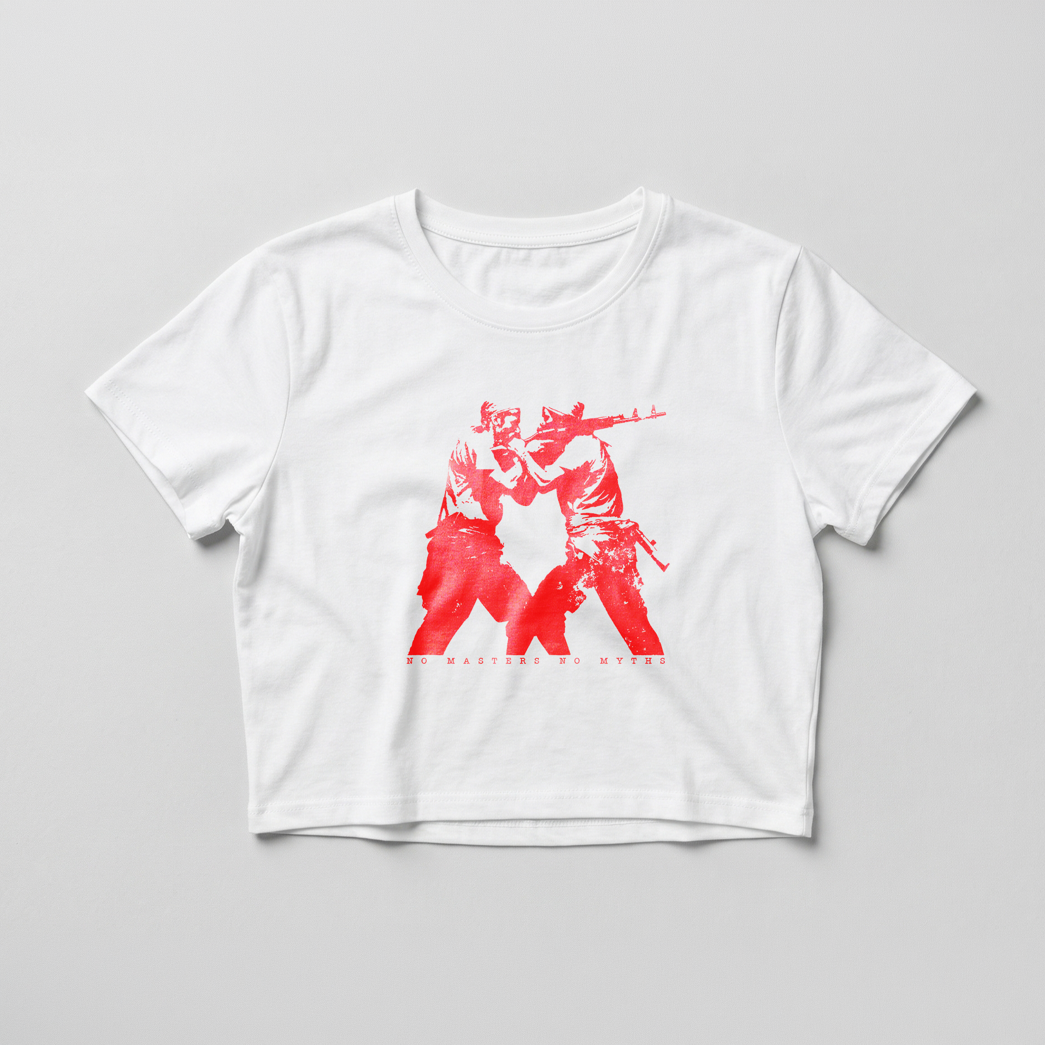 No Masters No Myths Female Crop Top