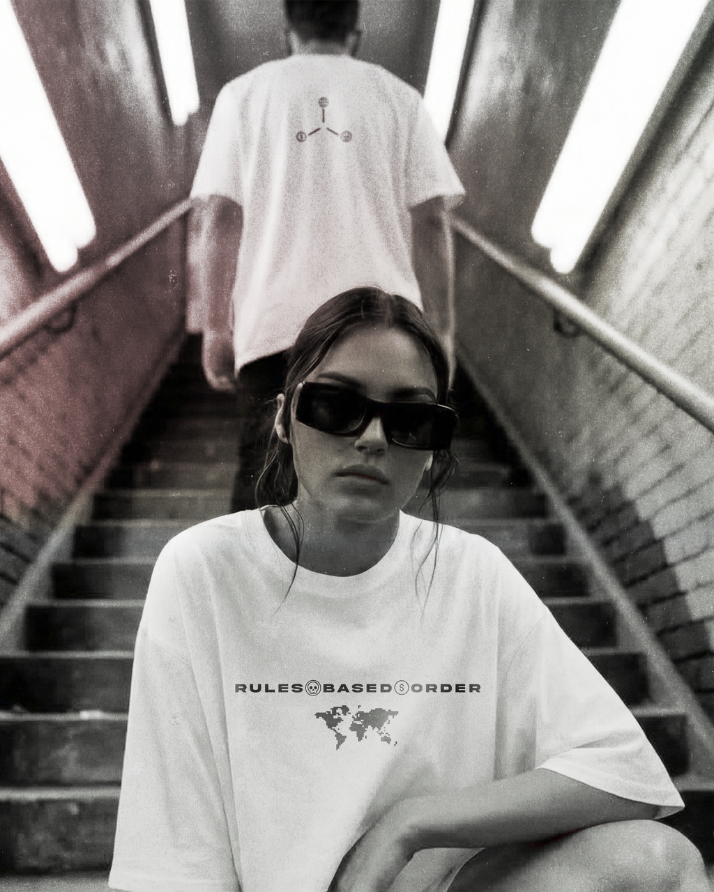 RULES BASED ORDER // 240GSM SYSTEM ARTIFACT White // Unisex Oversized
