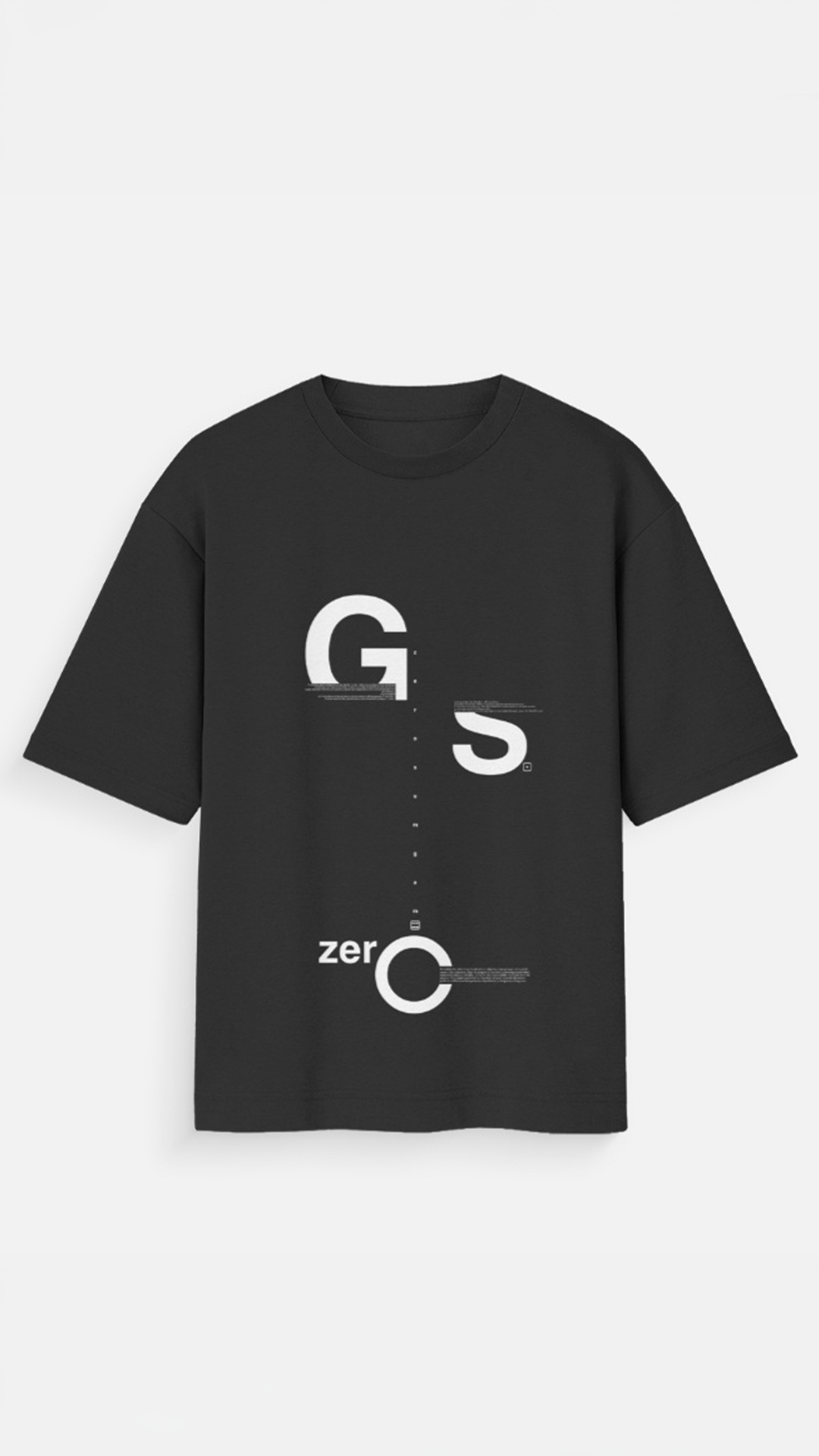 ZSG // STANDARD ISSUE Black // Unisex Oversized Standard T-Shirt