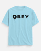 Obey Clean Oversized Classic – Baby Blue – Front