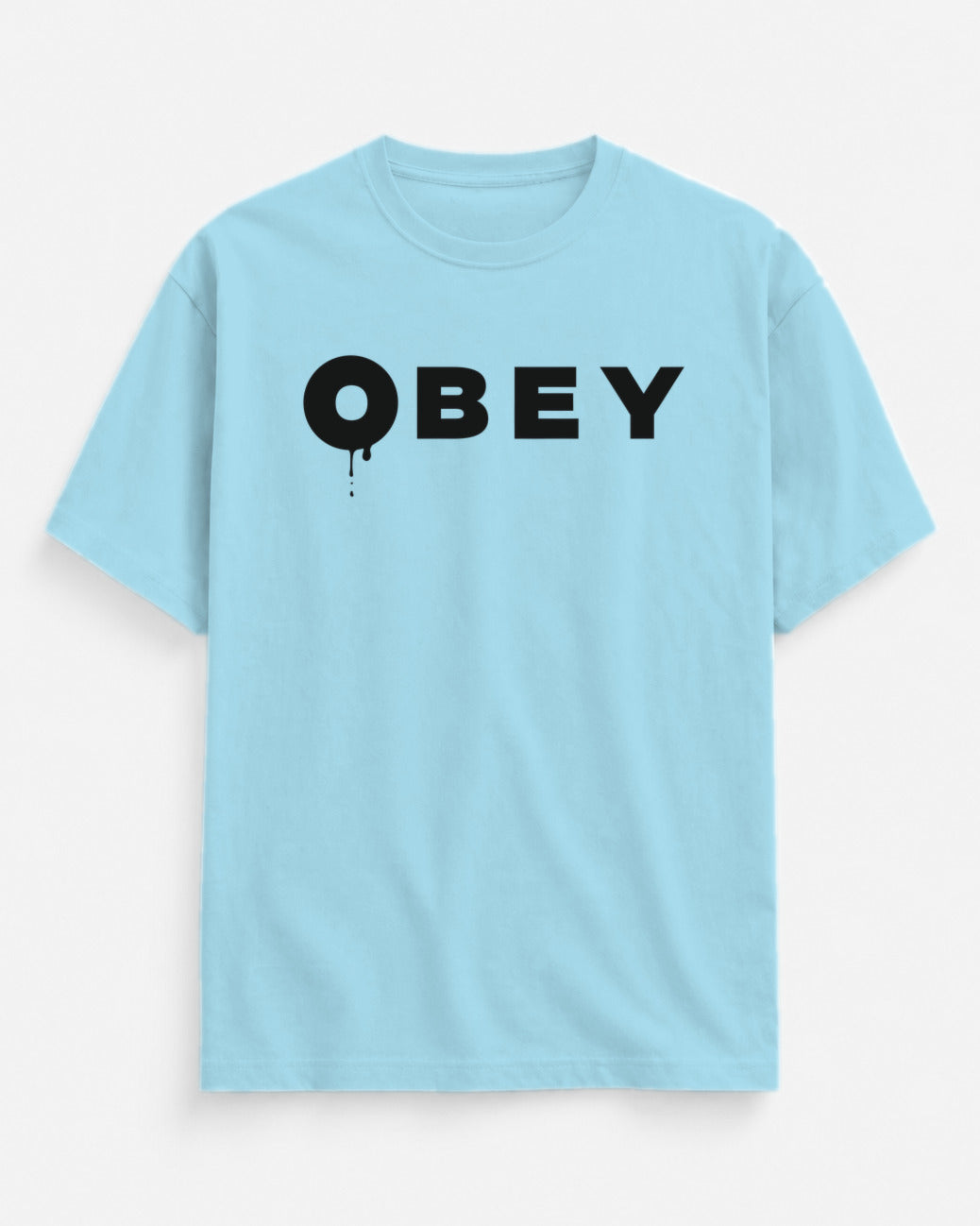 Obey Clean Oversized Classic – Baby Blue – Front