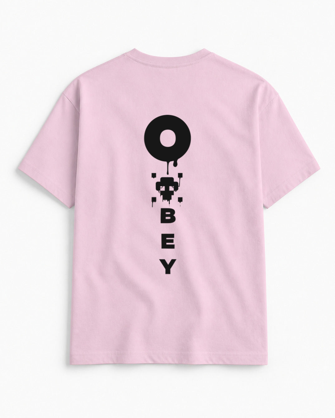 Obey Clean Oversized Classic – Light Baby Pink – Back