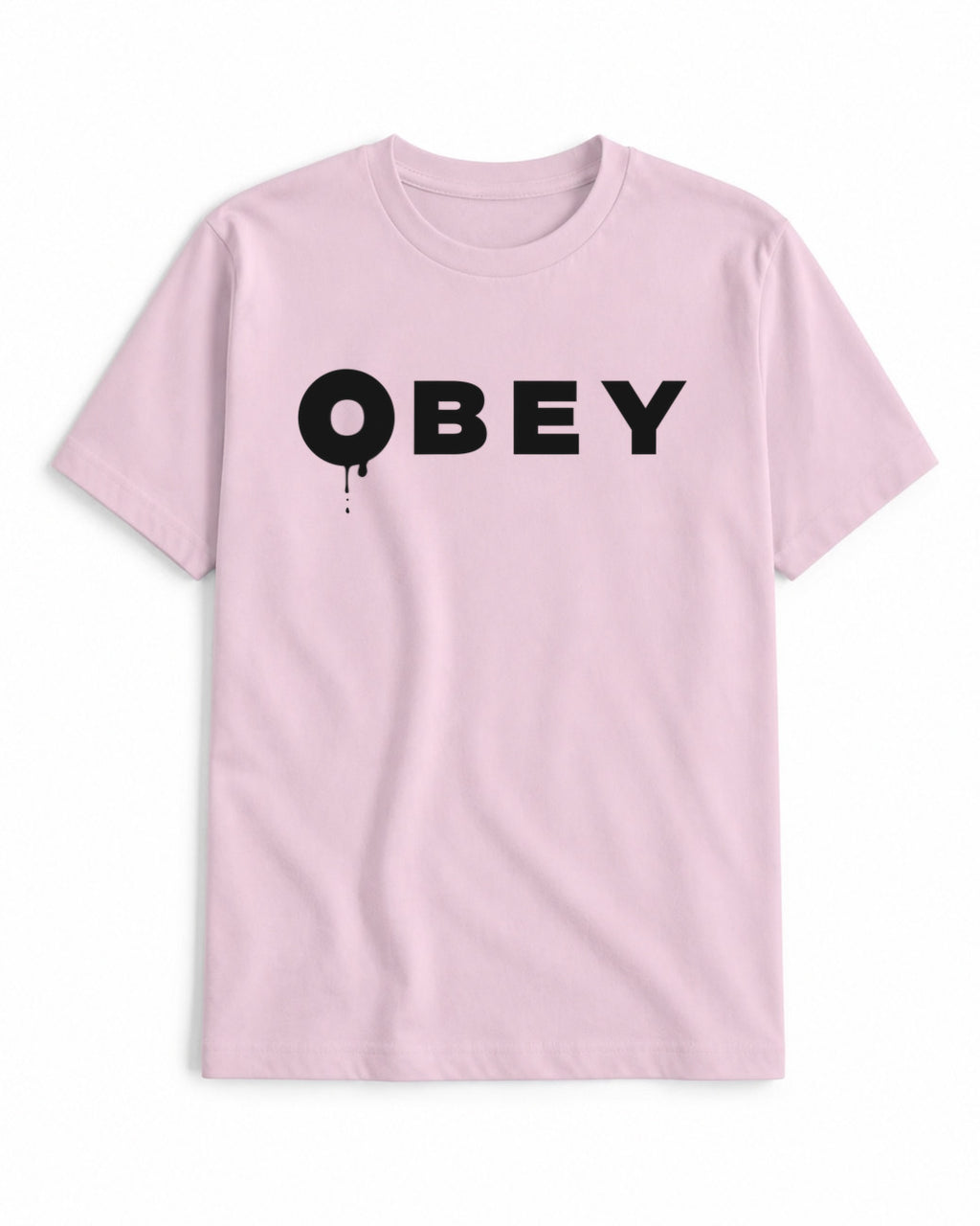 Obey Clean Oversized Classic – Light Baby Pink – Front