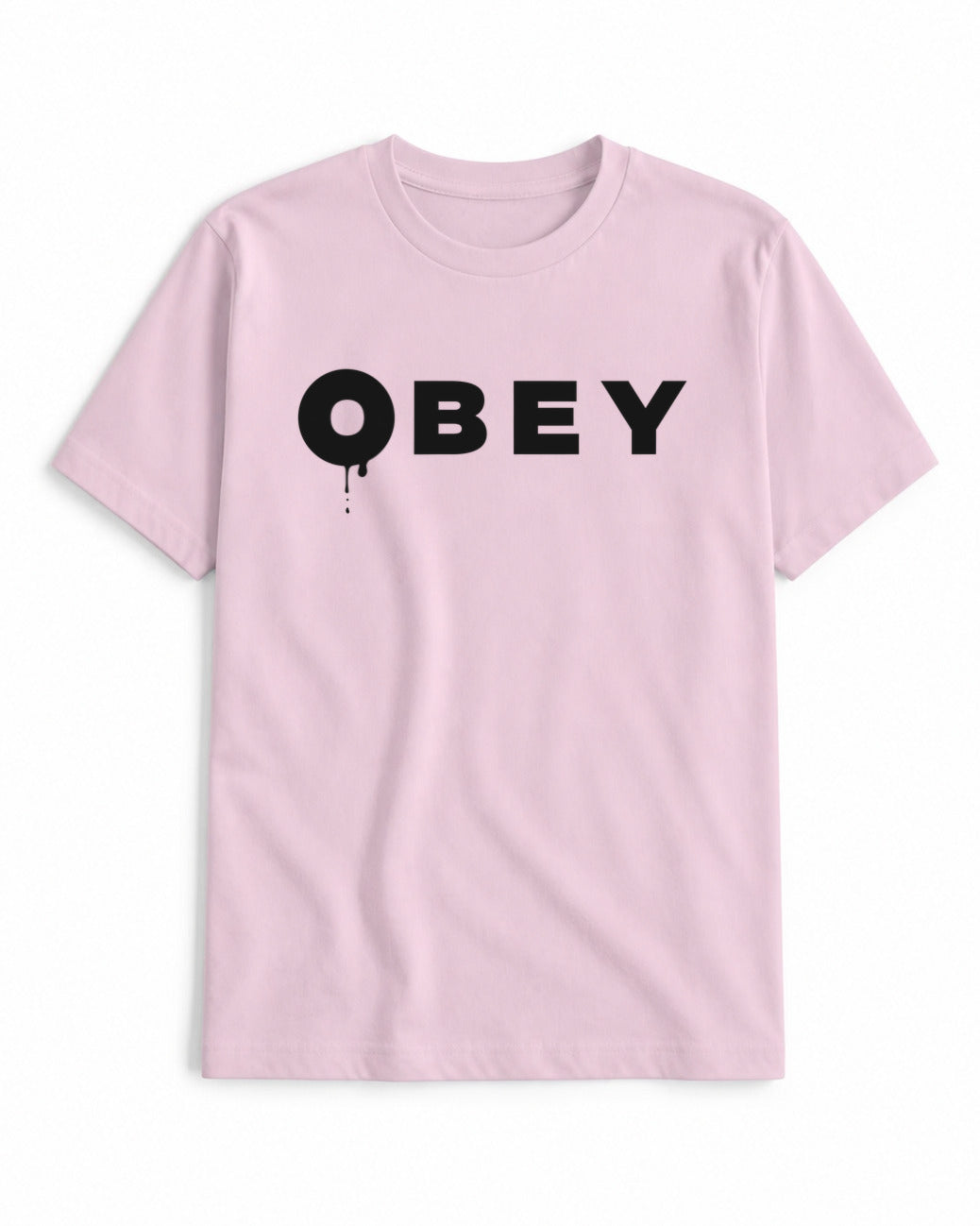 Obey Clean Oversized Classic – Light Baby Pink – Front