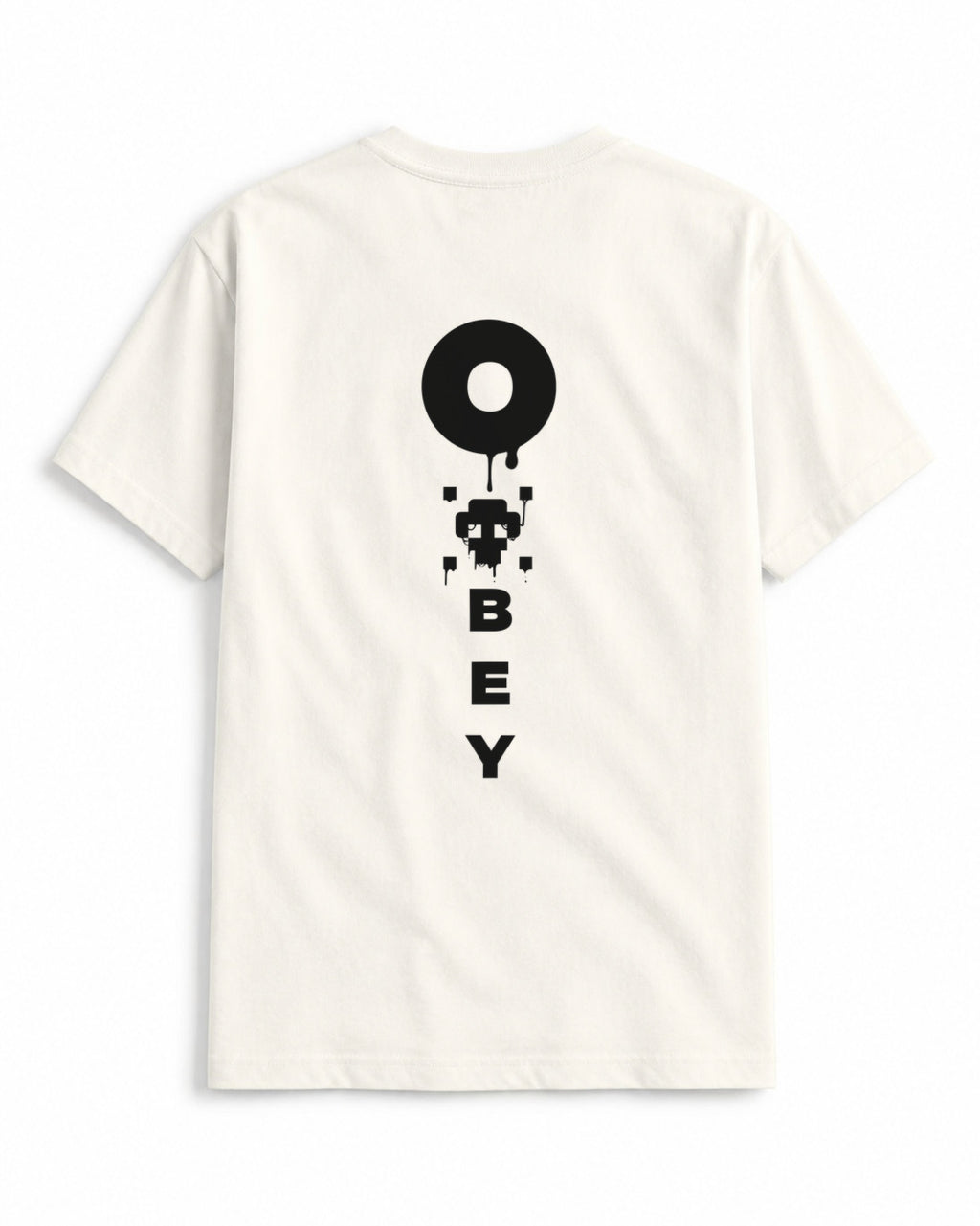 Obey Clean Oversized Classic – Off White – Back