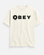 Obey Clean Oversized Classic – Off White – Front