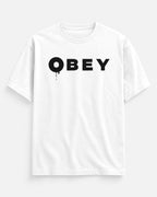 Obey Clean Oversized Classic – White – Front