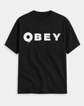 Obey Double Sided Black Oversized Classic – Black – Front