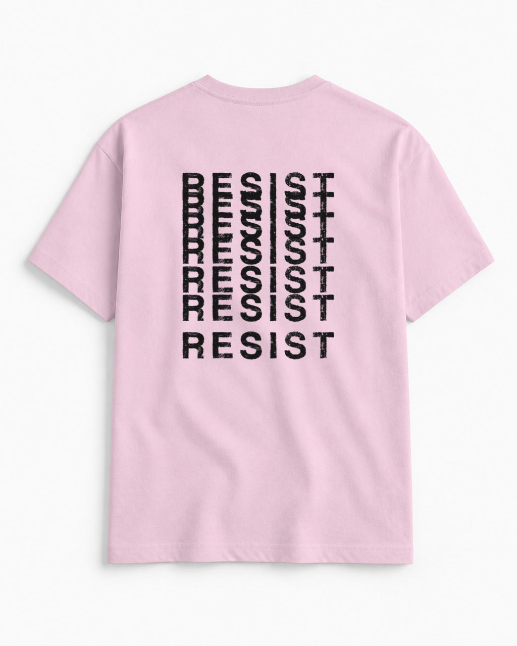 Resist DS Oversized Classic – Light Baby Pink – Back
