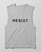 Resist Men's Sleeveless – Grey Melange – Front