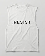 Resist Men's Sleeveless – White – Front