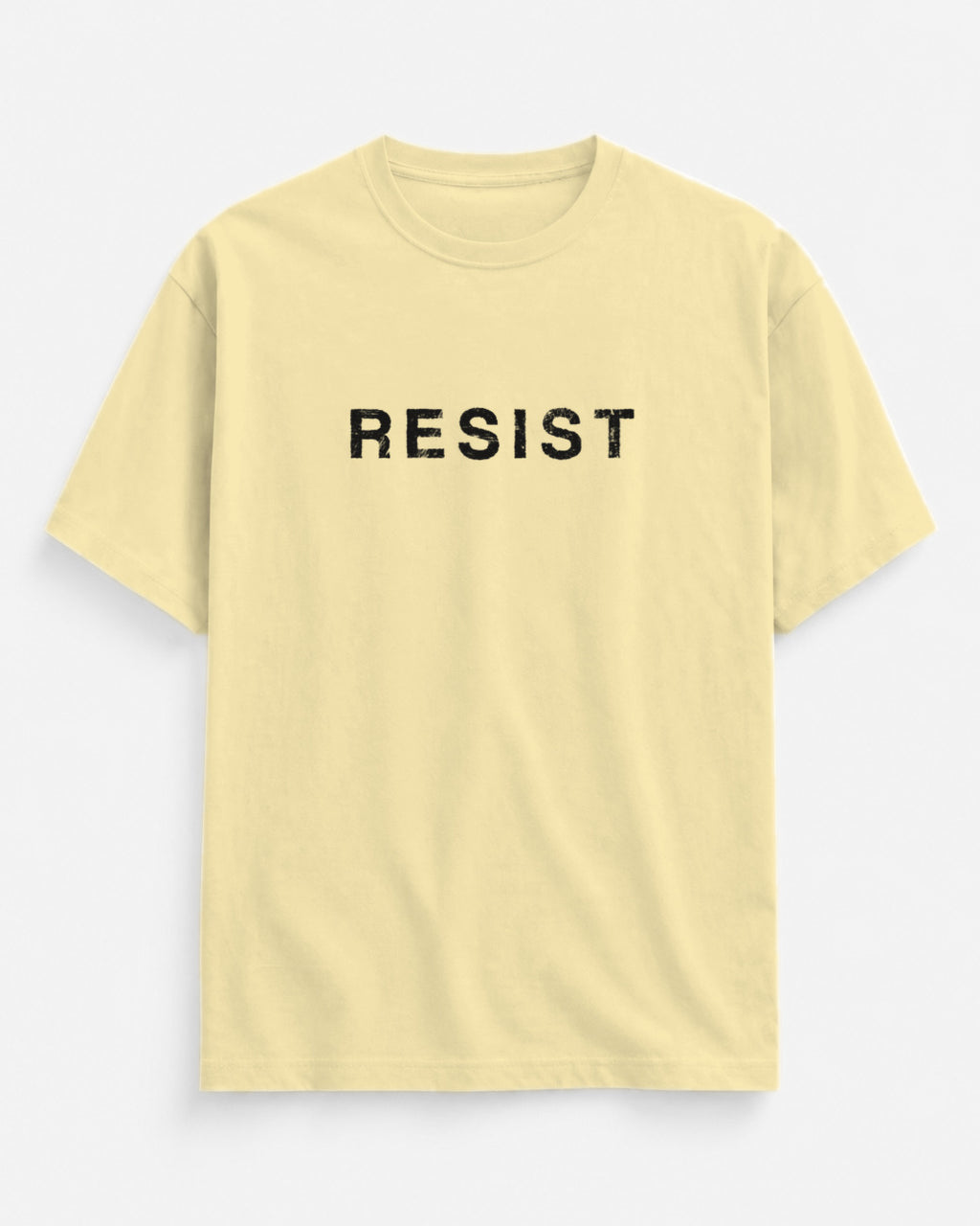 Resist Unisex Oversized Standard – Beige – Front