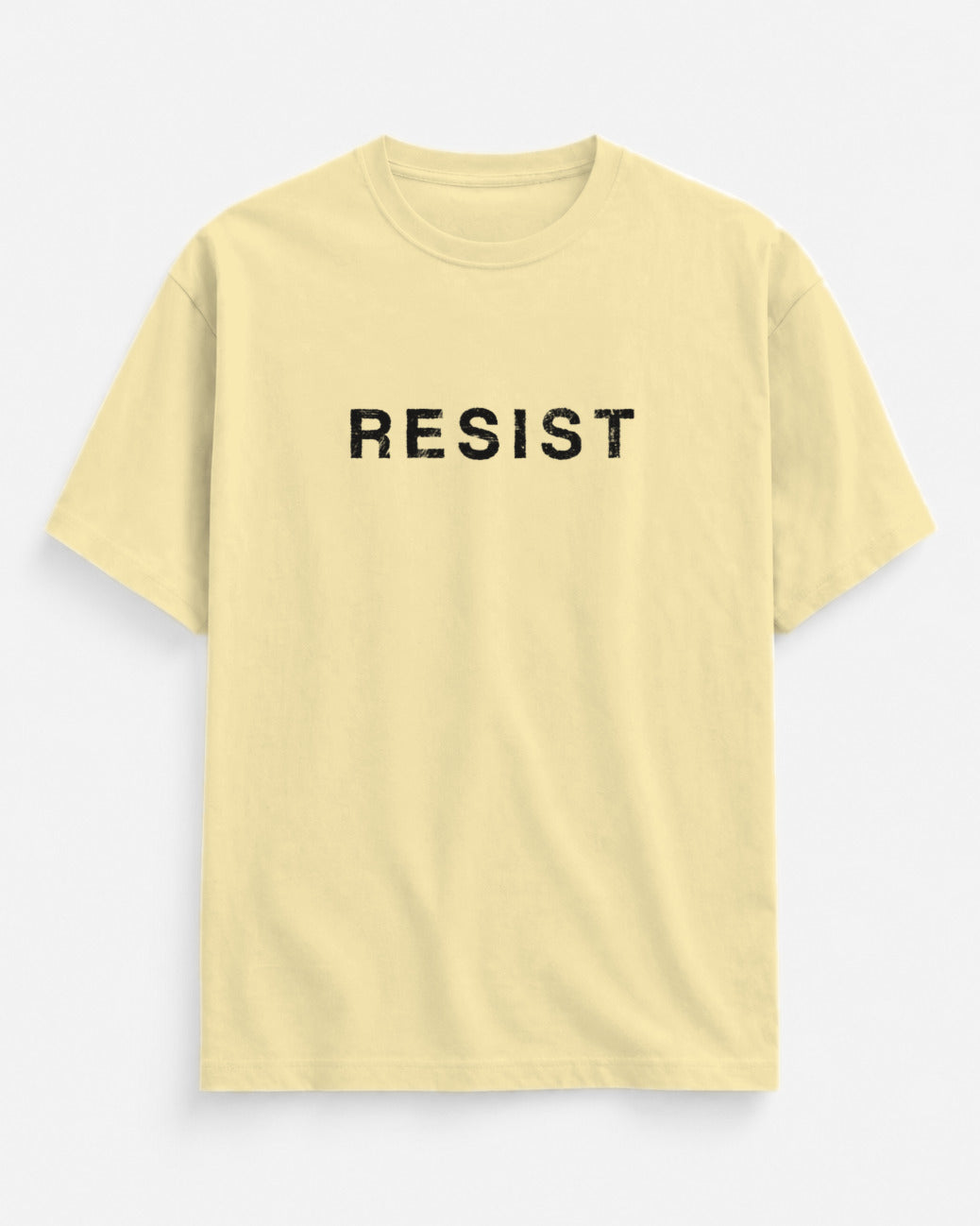 Resist Unisex Oversized Standard – Beige – Front