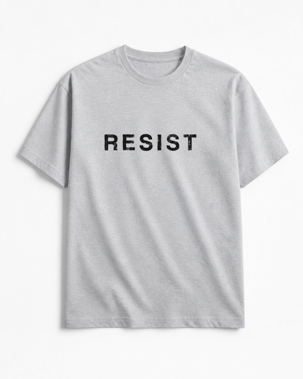 Resist Unisex Oversized Standard – Grey Melange – Front