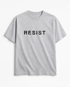 Resist Unisex Oversized Standard – Grey Melange – Front