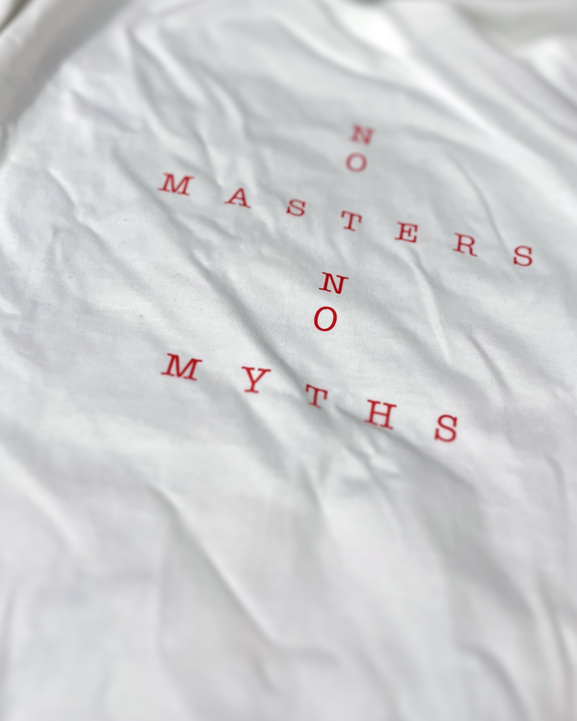 No Masters No Myths Unisex Oversized 240GSM Classic T-Shirt