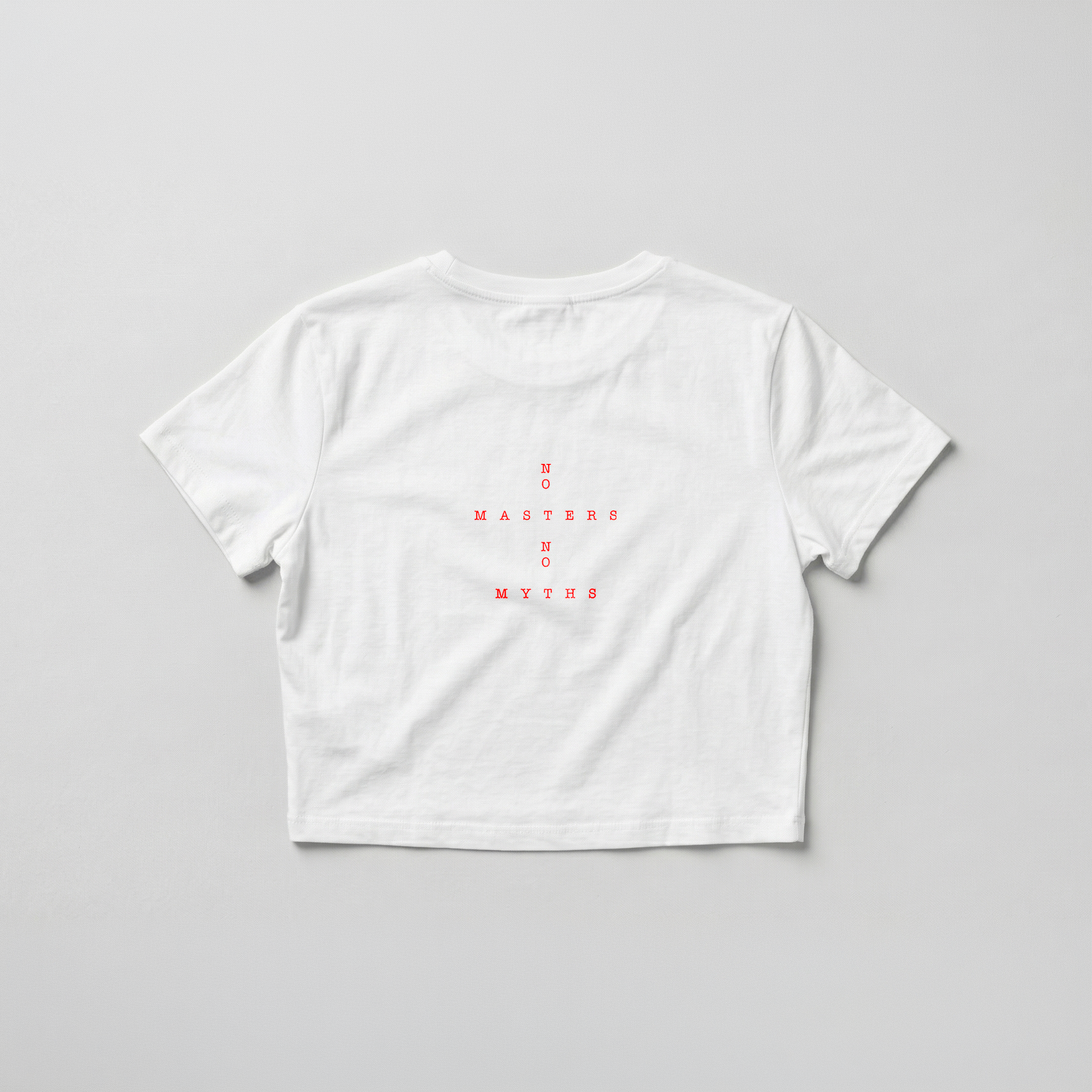 No Masters No Myths Female Crop Top